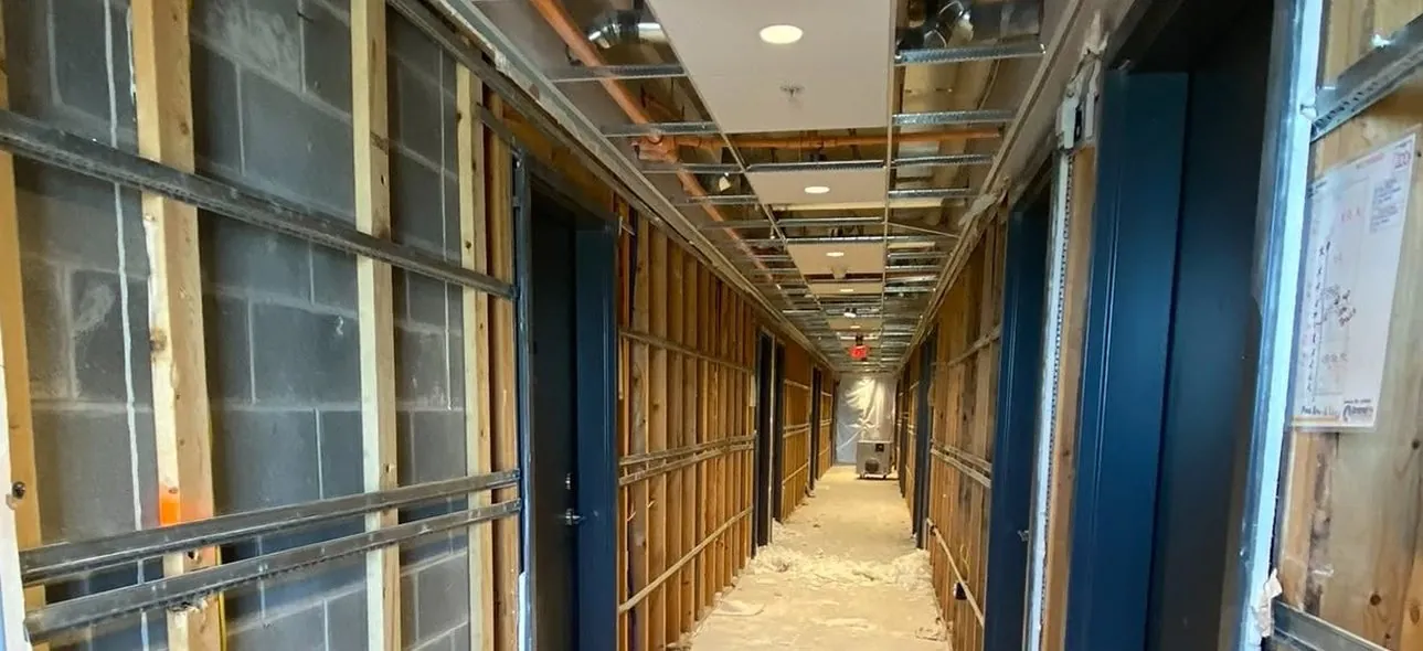 Commercial Interior Strip-Out After a Sprinkler Discharge in Doral